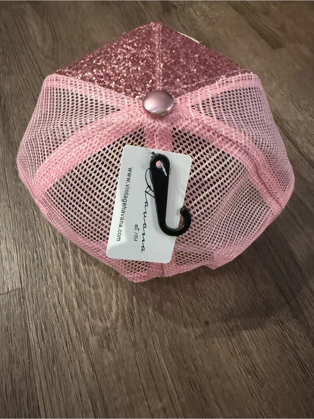 Vintage Havana Pink Glitter Hat